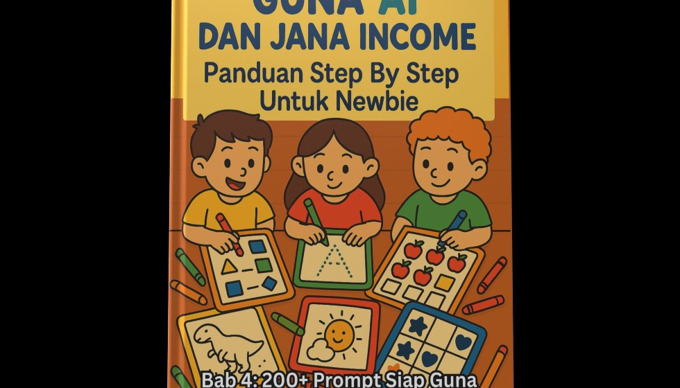 Ebook Buat Worksheet Guna AI,  Jana Income: Panduan Step By Step Untuk Newbie