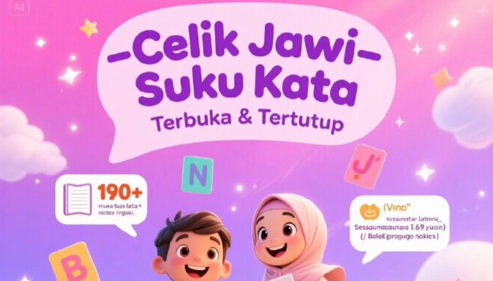 Celik Jawi - Suku Kata Terbuka & Suku Kata Tertutup
