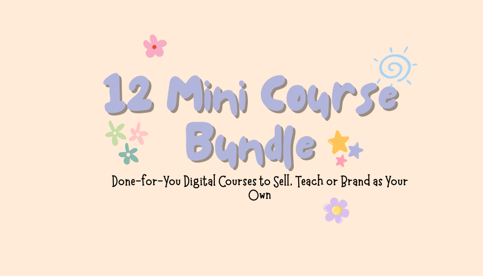🚨 The Ultimate 12 Mini Course Bundle with PLR/MRR 🚨