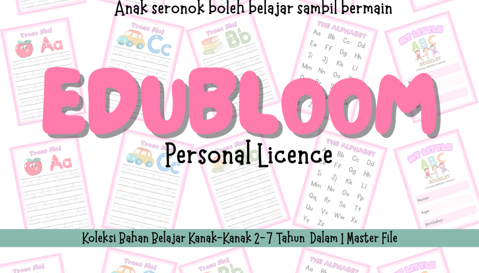 EduBloom Koleksi 10,000+ Bahan Belajar - Personal License