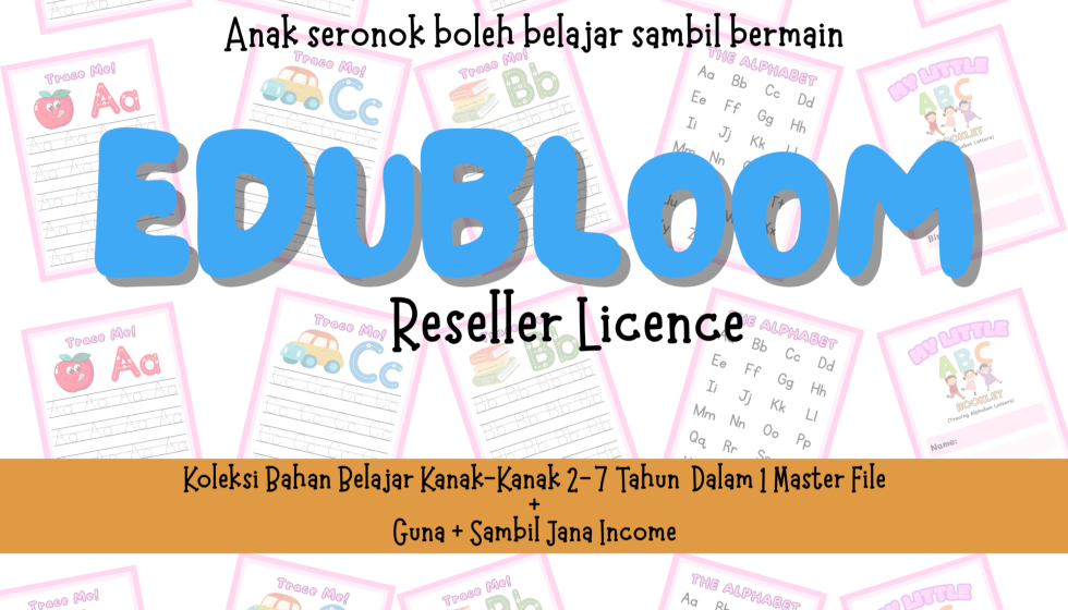 EduBloom Koleksi 10,000+ Bahan Belajar - Reseller License