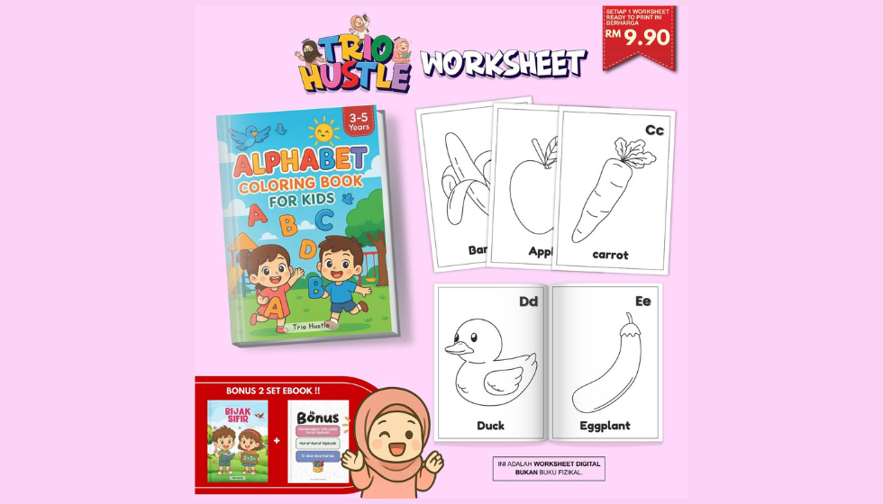 Alphabet Coloring Book for Kids