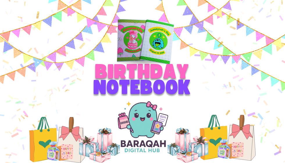 Notebook A6 Birthday Goodies